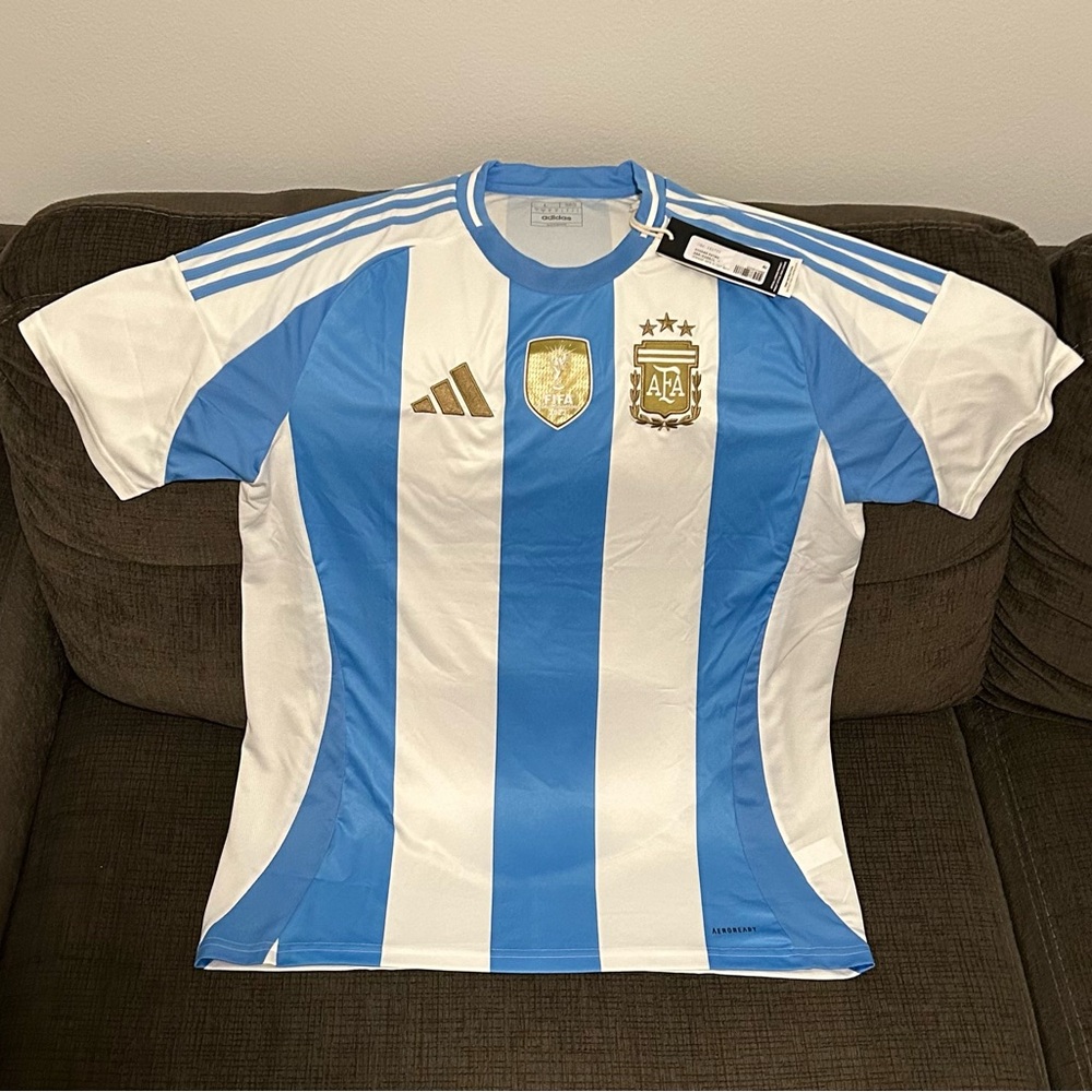 Adidas Authentic 2024 Argentina National Team Soccer Jersey IP8400 Men’s Sz: L